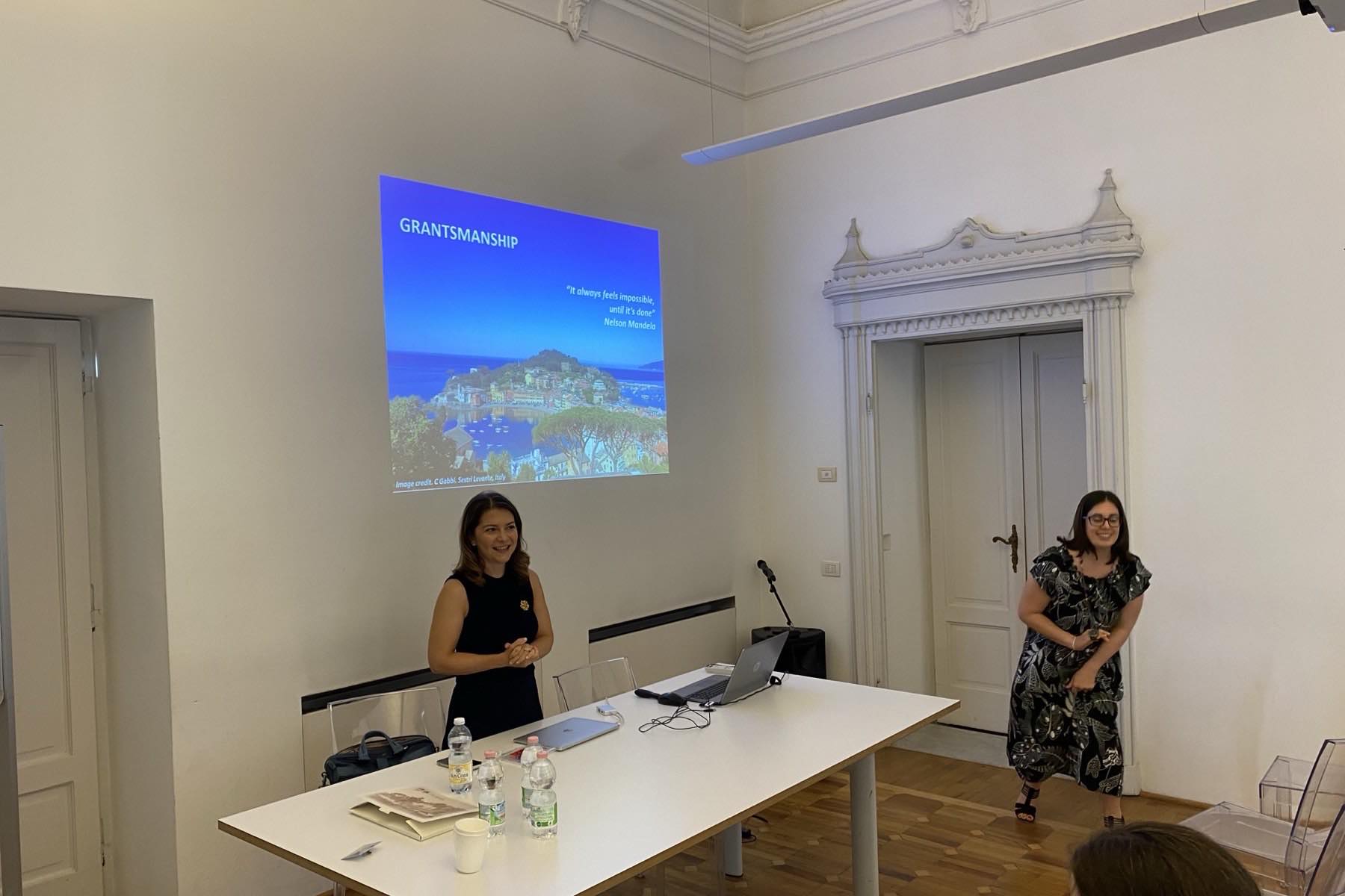 Chiara Gabbi durante un corso di grantsmanship